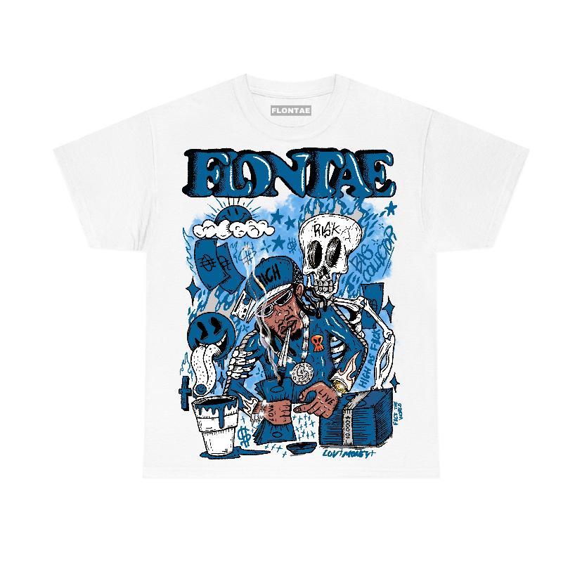 Military Blue 4s Flontae T-Shirt Master Mind Graphic Product Image