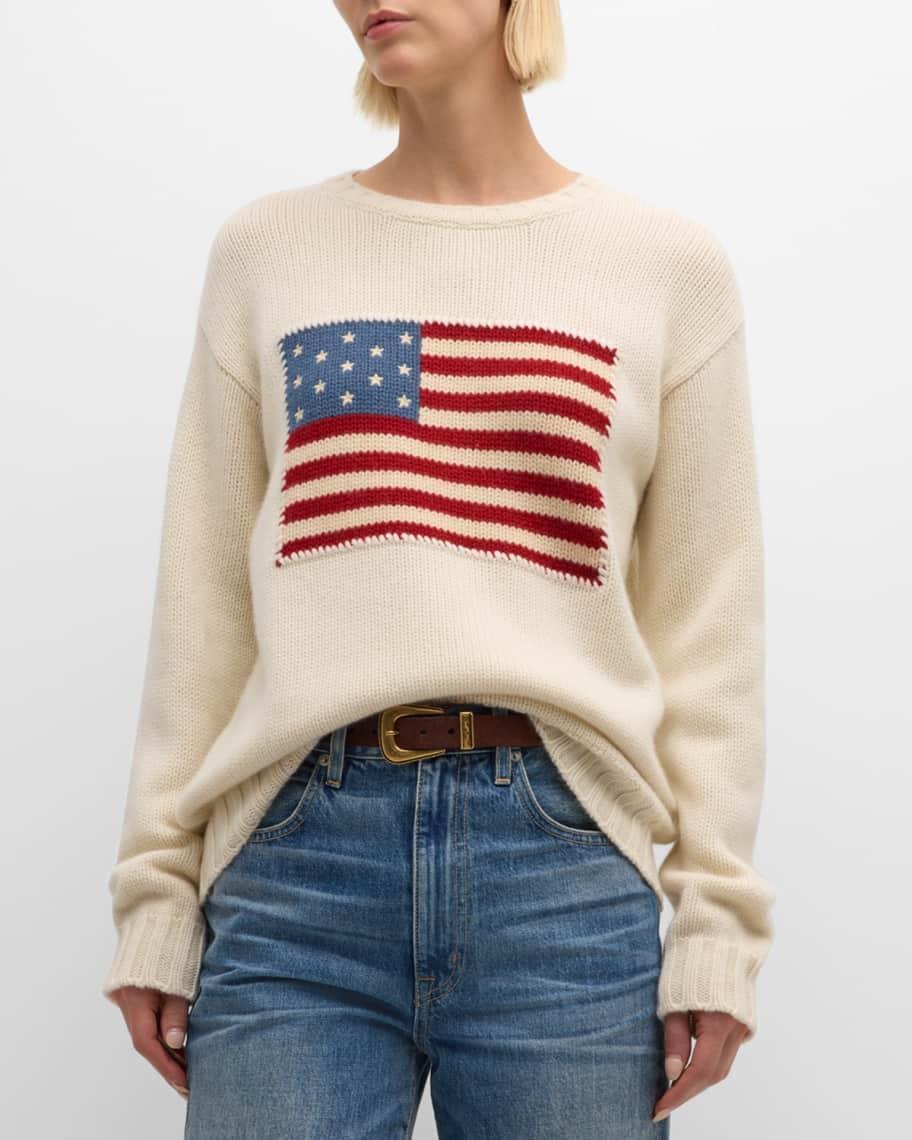 Flag Crewneck Cashmere Sweater Product Image