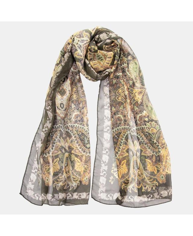 Samira - Long Sheer Silk Scarf for Women Product Image