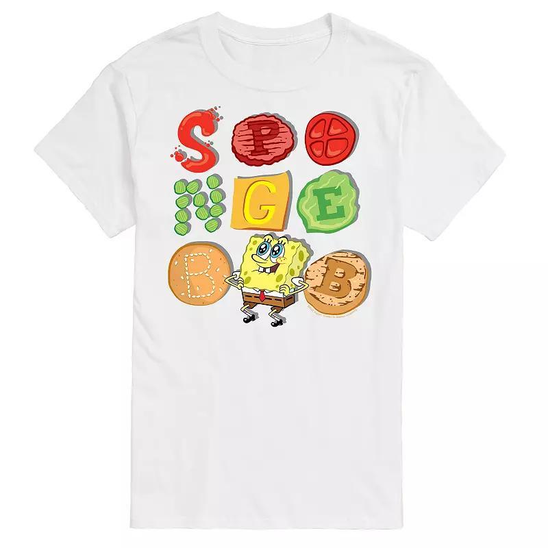 Big & Tall SpongeBob SquarePants Krabby Patty Contents Graphic Tee, Mens Product Image