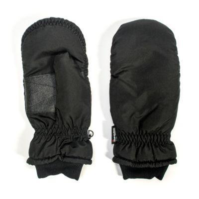 Muk Luks Mens Unisex Waterproof Nylon Mittens Black Product Image