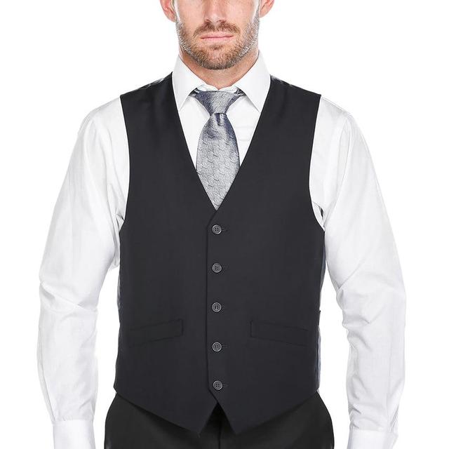 Vanderbilt Collection  - Classic Dress Vest 5 Buttons Regular Fit In Dark Navy Product Image