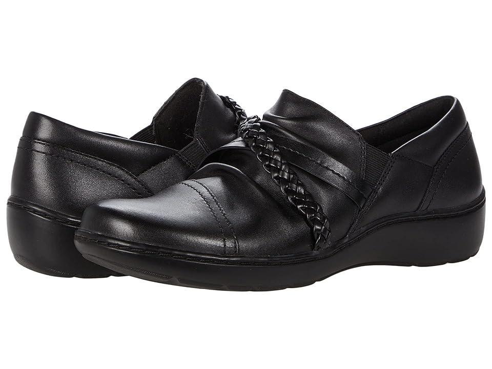 Clarks Cora Braid Shoe Leather) Women's Shoes Product Image