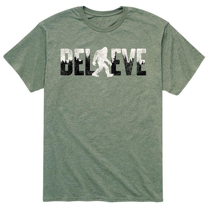 Mens Believe Tee Athletic Grey Product Image