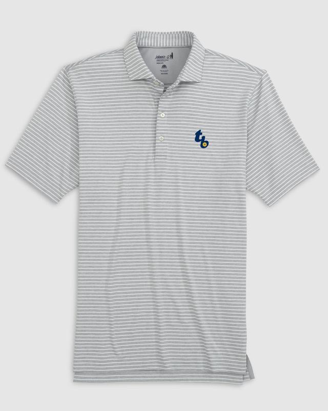 Tampa Bay Rays Clipperr Striped Jersey Performance Polo Product Image