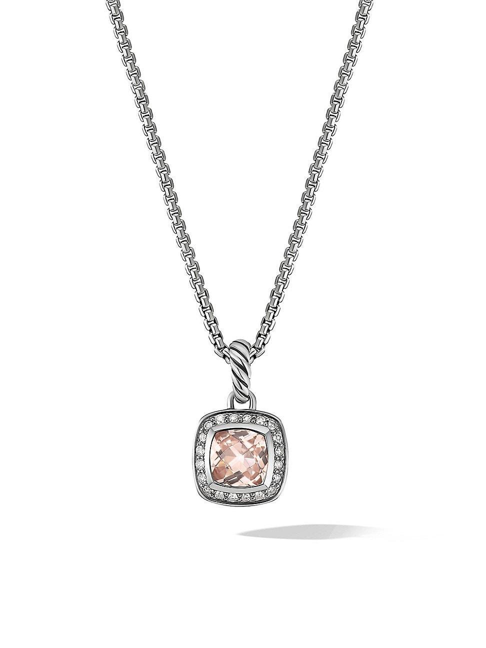 Womens Petite Albion Pendant Necklace in Sterling Silver Product Image