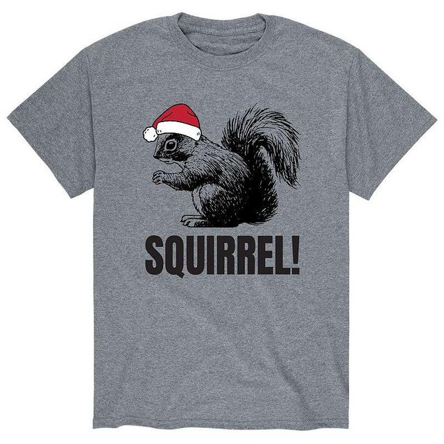 Mens Squirrel Santa Hat Tee Product Image