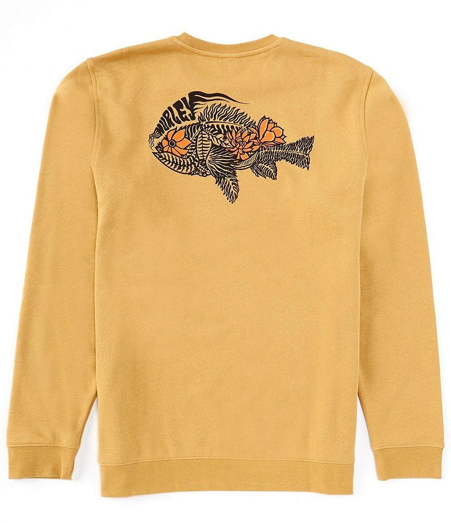 Hurley Flower Fish Long Sleeve Brushed Fleece Sweatshirt Product Image