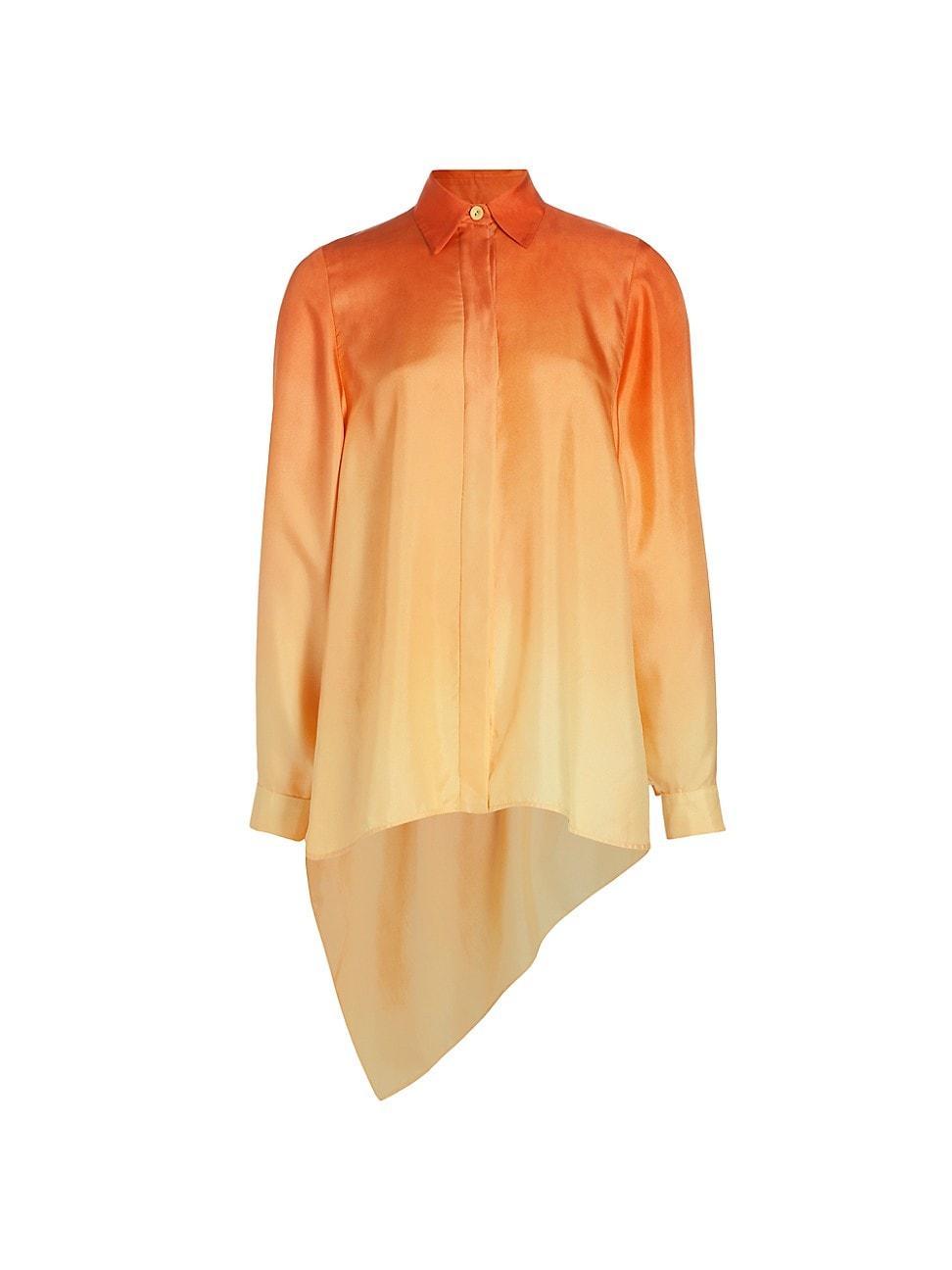 Womens Tranquillity Gradient Silk Scarf Shirt Product Image