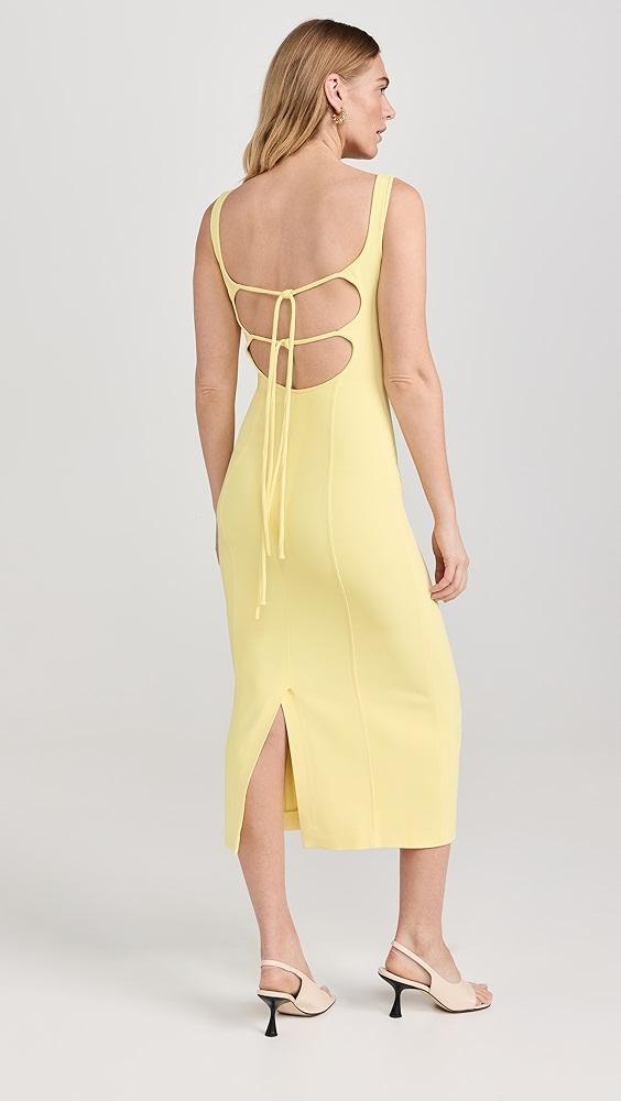 Another Tomorrow Double Tie Back Long Sheath Dress | Shopbop Product Image