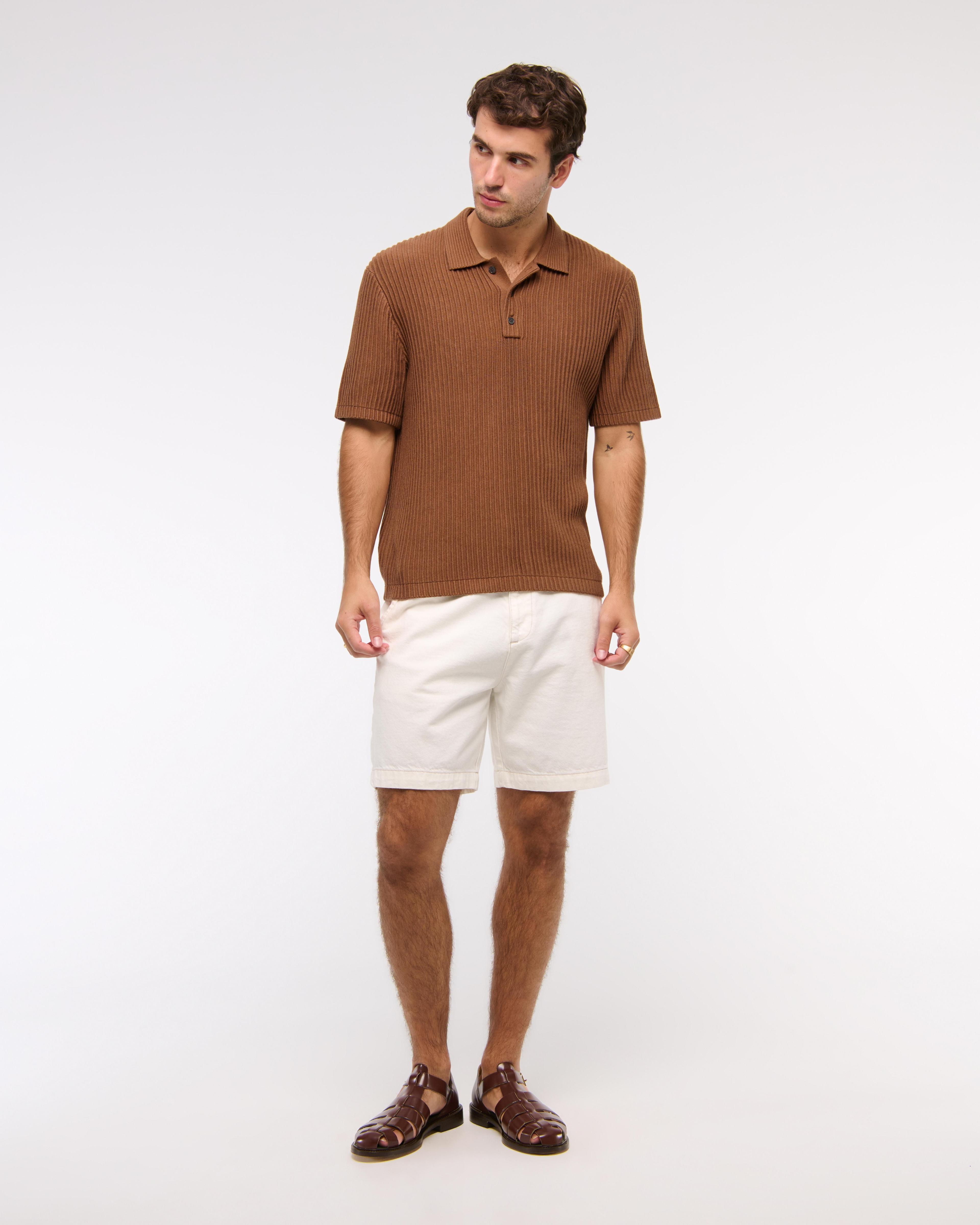 Plisse 3-Button Sweater Polo Product Image