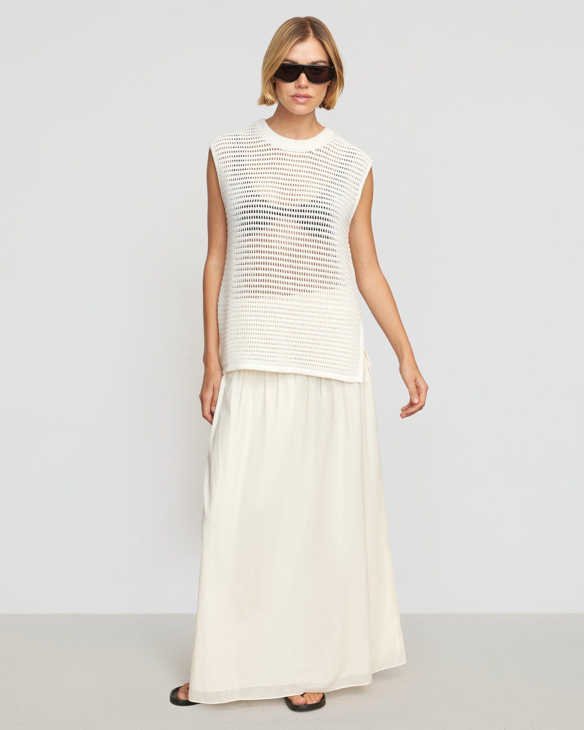 Adé Smocked-Waist Maxi Skirt Product Image