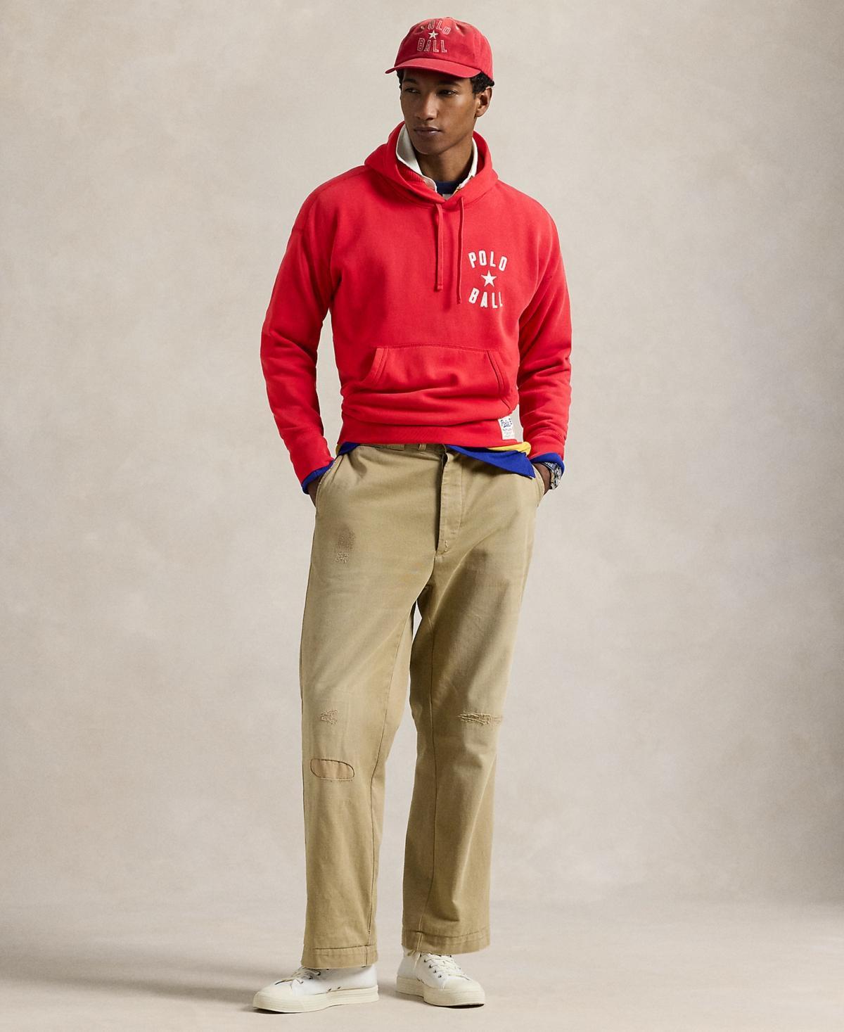 POLO RALPH LAUREN Men's Vintage-fit Polo Ball Fleece Hoodie In Red Product Image