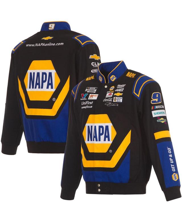 Jh Design Mens Black Chase Elliott Napa Twill Driver Uniform Full-Snap Jacket - Black Product Image