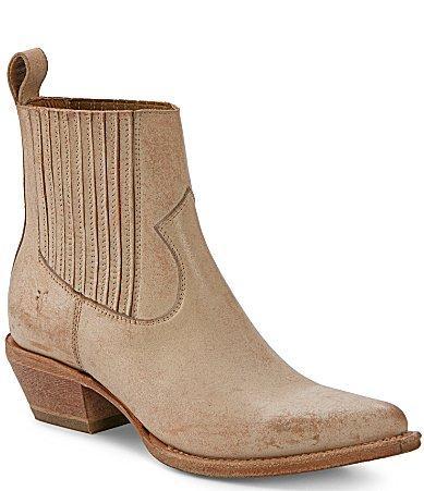 Frye Sacha Chelsea Leather Western Booties Product Image