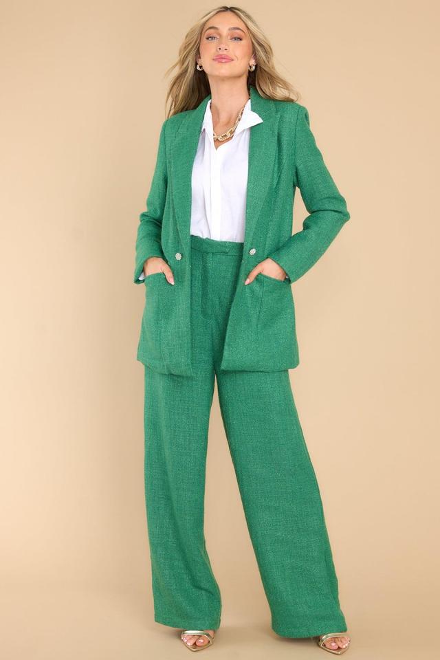 Focused on Priorities Kelly Green Blazer Product Image