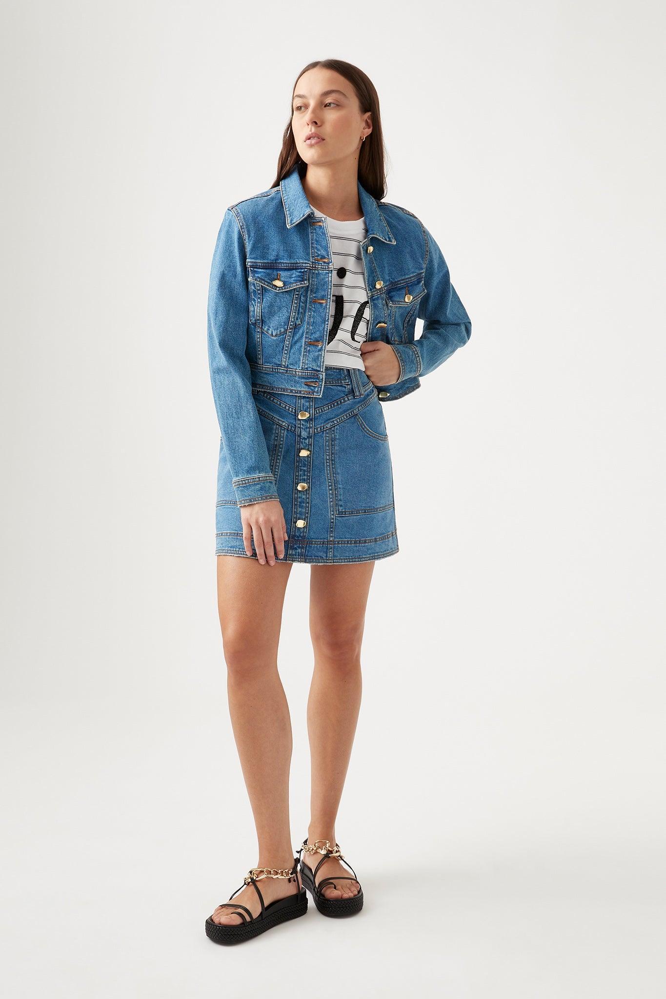 Coda Denim Cropped Jacket Product Image