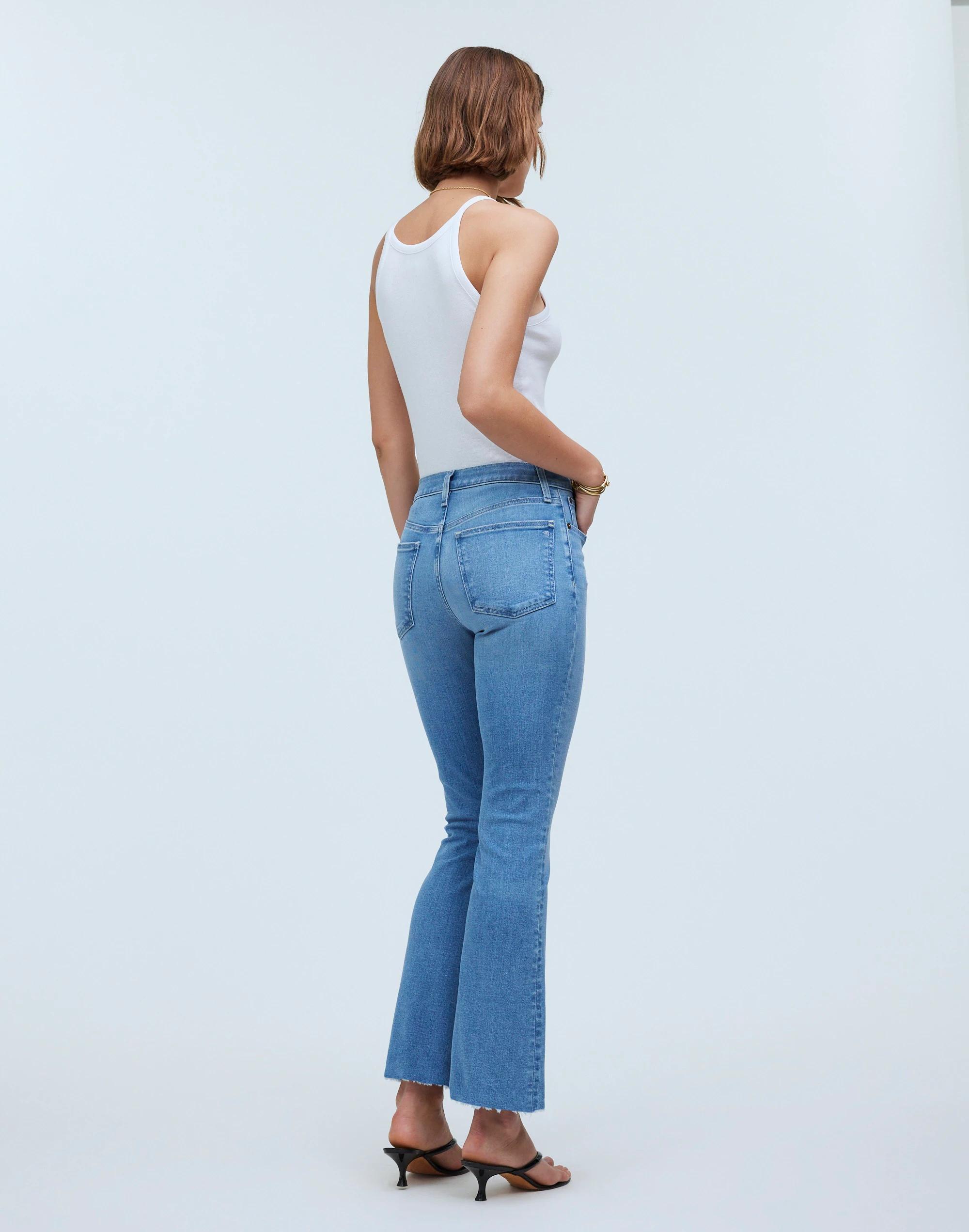 Kick Out Crop Jeans in Corley Wash: Raw-Hem Edition Product Image