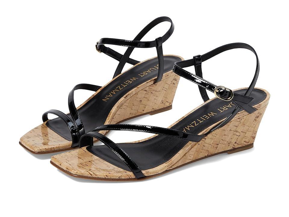 Oasis Patent Ankle-Strap Wedge Sandals Product Image