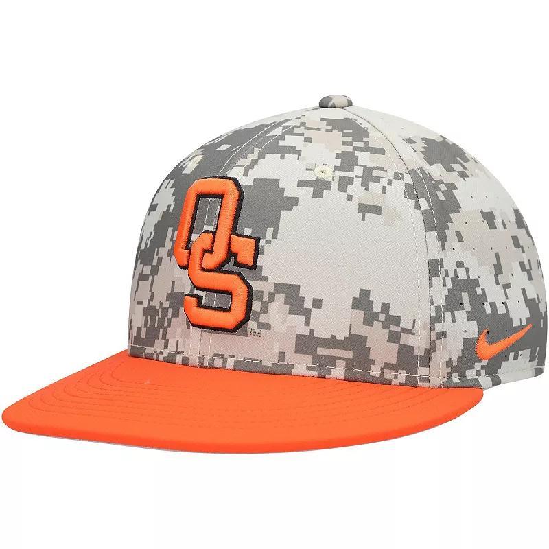 Mens Nike Camo Oklahoma State Cowboys Aero True Baseball Performance Fitted Hat Product Image