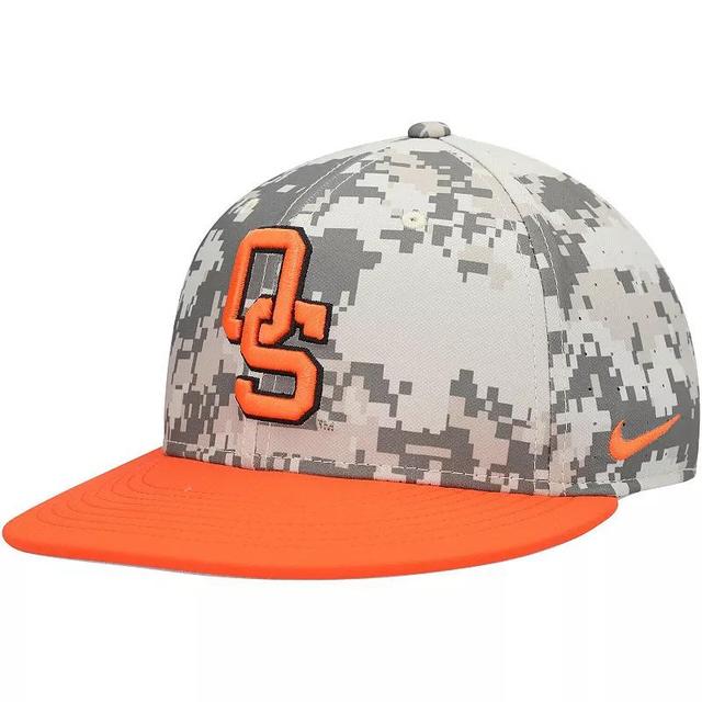 Mens Nike Camo Oklahoma State Cowboys Aero True Baseball Performance Fitted Hat Product Image