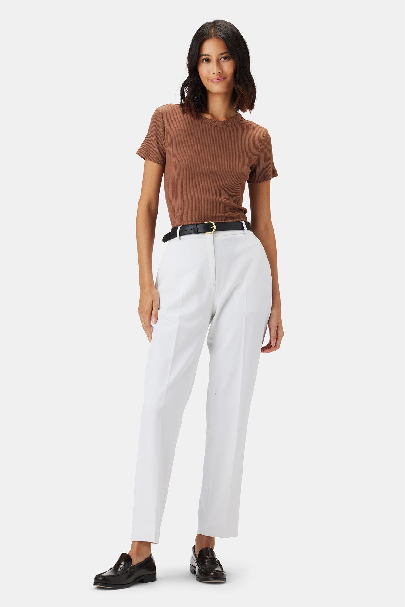 Taper Trouser - White Product Image