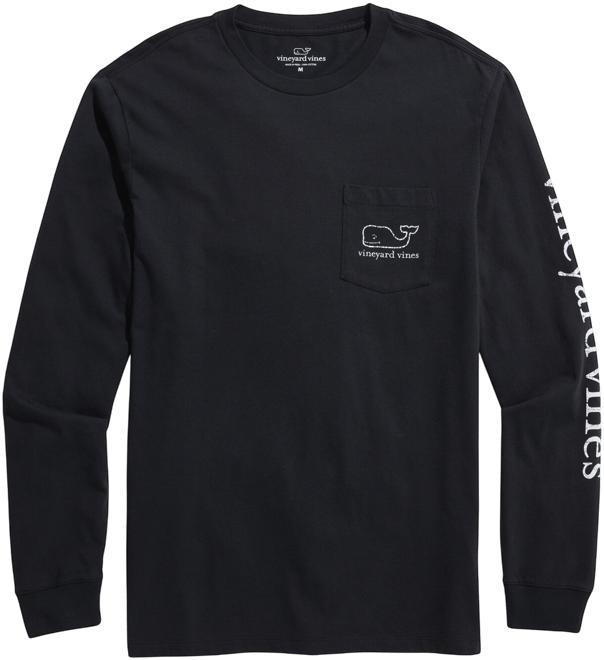 Vintage Whale Long-Sleeve Pocket Tee Product Image