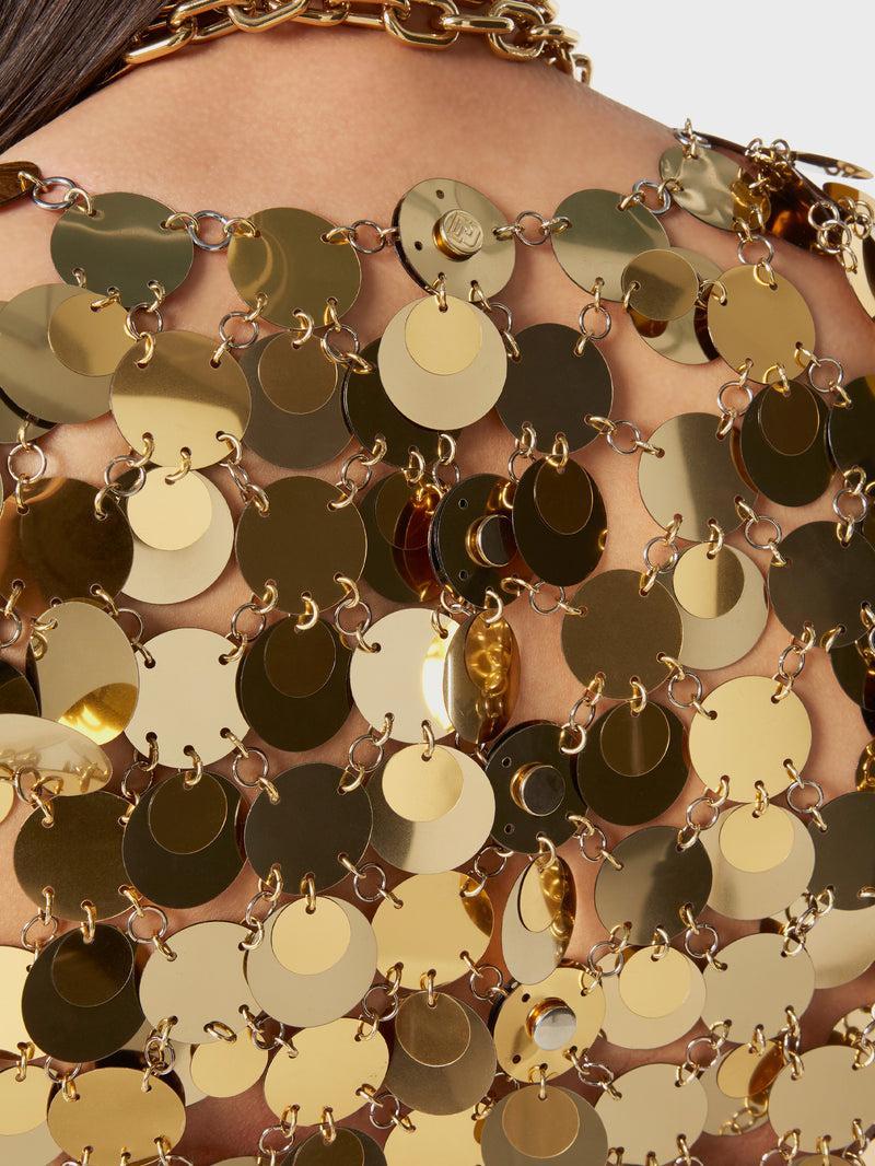 The gold sparkle discs top Product Image