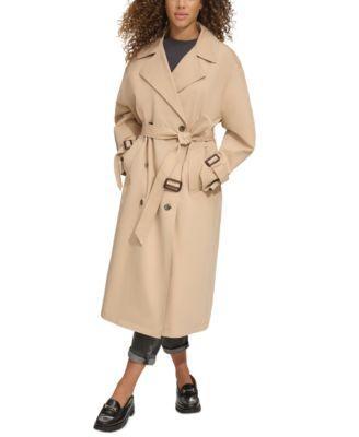 Women's Classic Relaxed Fit Belted Trench Coat Product Image