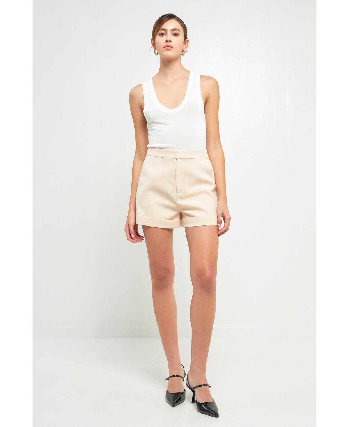 Womens Tailored Basic Shorts Product Image