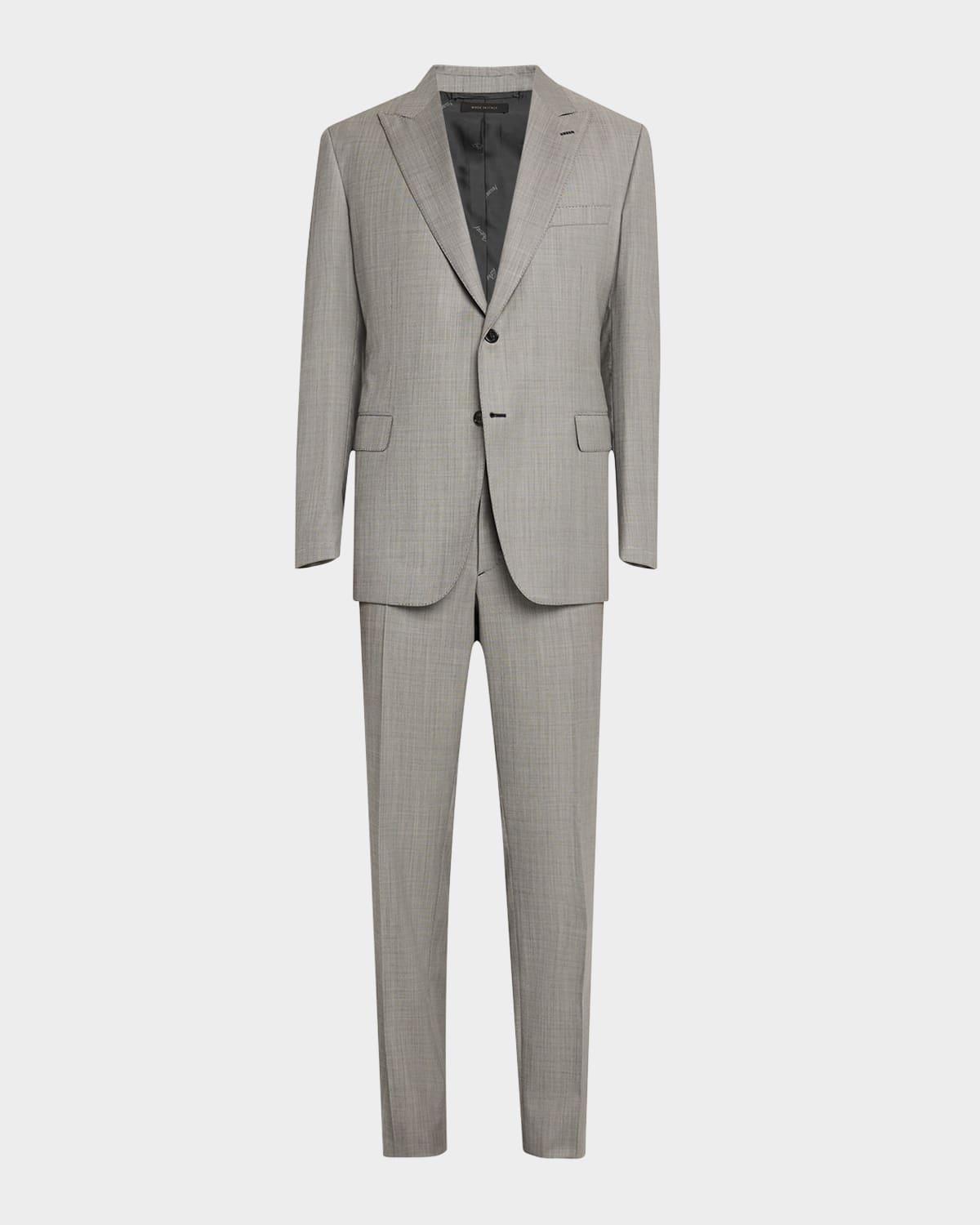 Mens Wool Sharkskin Suit Product Image