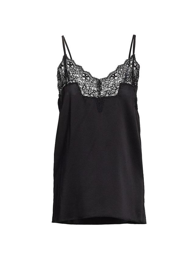 Womens Lace Trim Tank Product Image