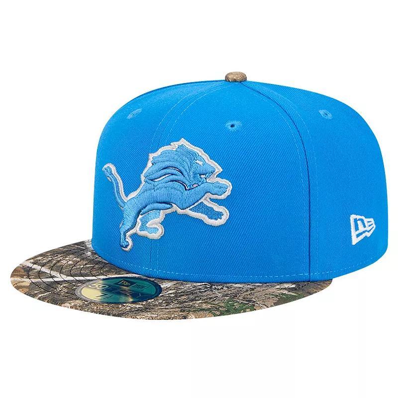 Mens New Era Detroit Lions Active Two-Tone Camo 59FIFTY Fitted Hat Product Image