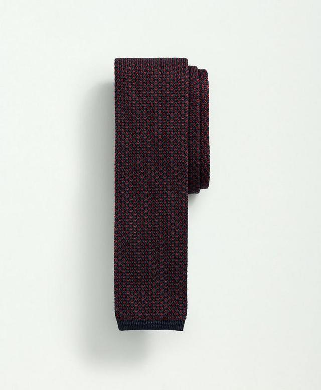 Silk Knit Bird's-Eye Print Tie Product Image