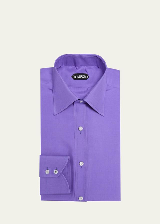 Mens Slim Fit Cotton Dress Shirt Product Image