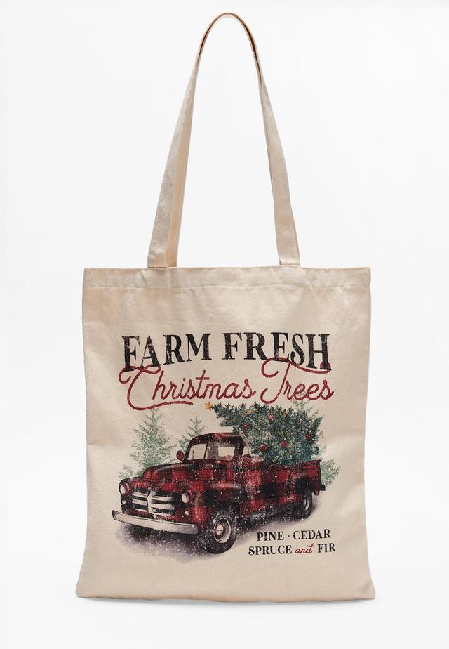 Holiday Truck Canvas Tote Bag Product Image