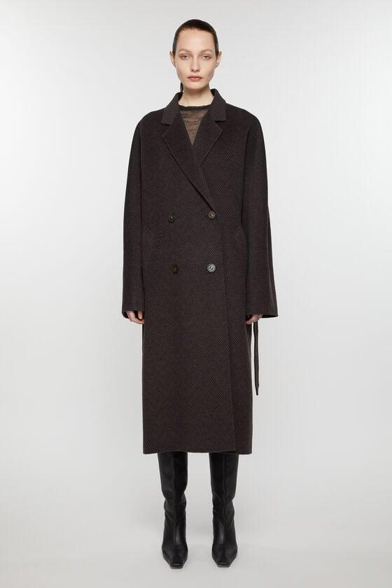 Double-breasted wool coat Product Image