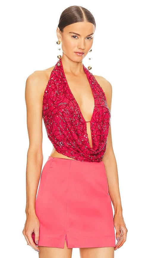 Cult Gaia Ballina Sleeveless Top in Pink Product Image