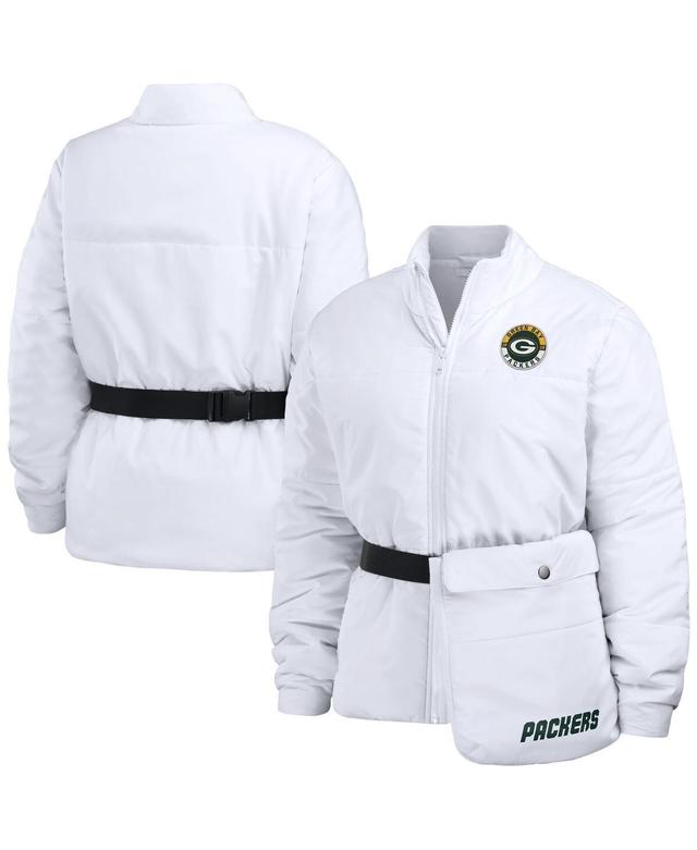 Womens Wear by Erin Andrews White Jacksonville Jaguars Packaway Full-Zip Puffer Jacket Product Image