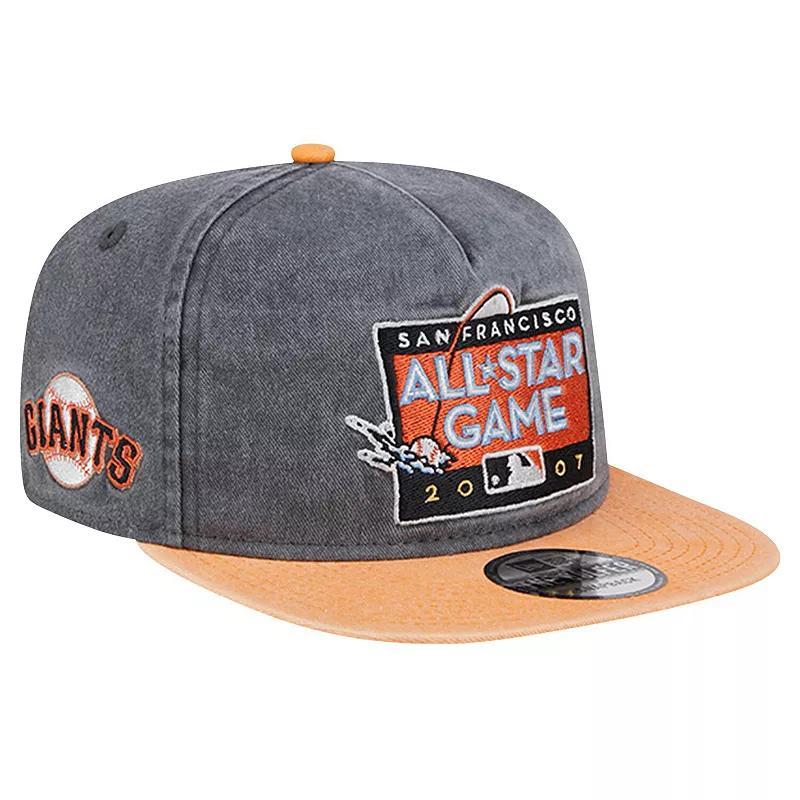 Mens New Era /Orange San Francisco Giants 2007 MLB All-Star Game Pigment Dye Golfer Snapback Hat Product Image