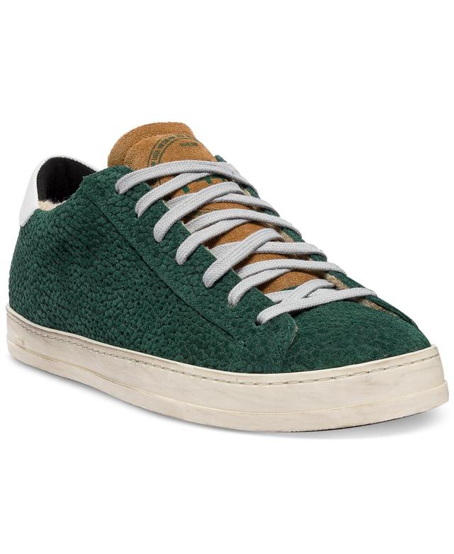 P448 Mens Textured Leather Sneakers Product Image