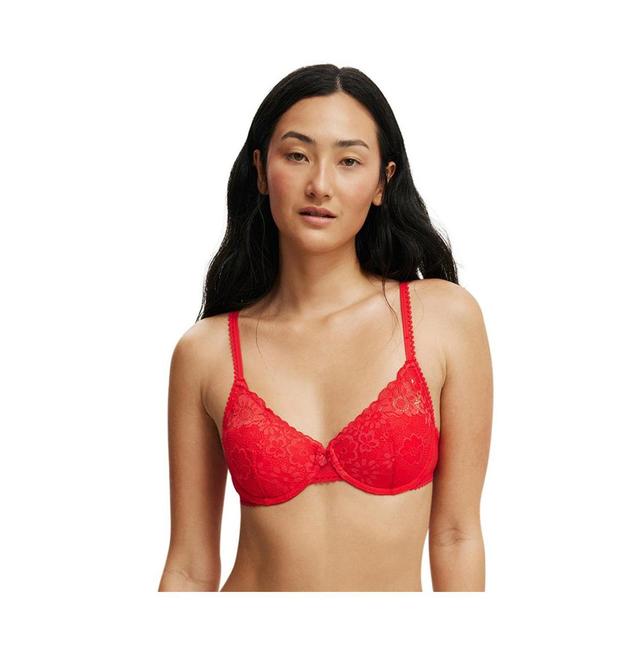 Cotton On Womens Holly Lace Lightly Lined Bra Product Image