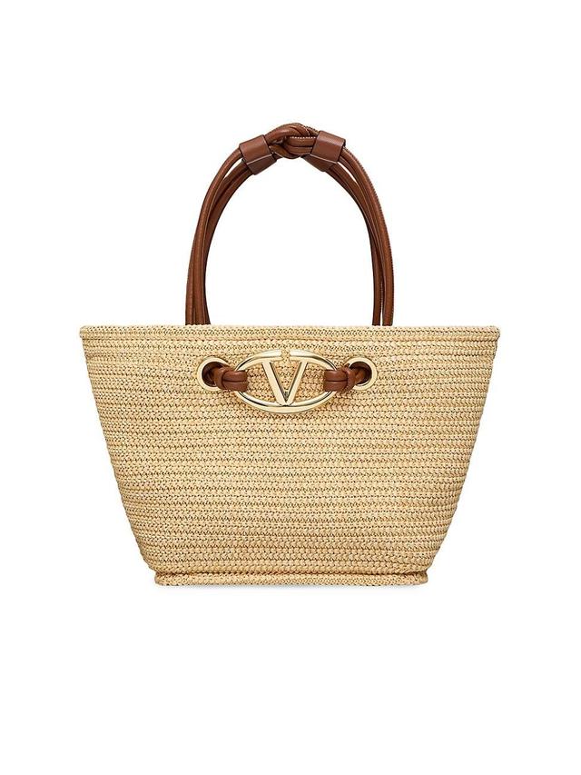 Womens Escape Small Raffia Shopping Bag Product Image