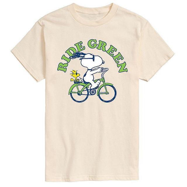 Mens Peanuts Ride Green Tee Product Image