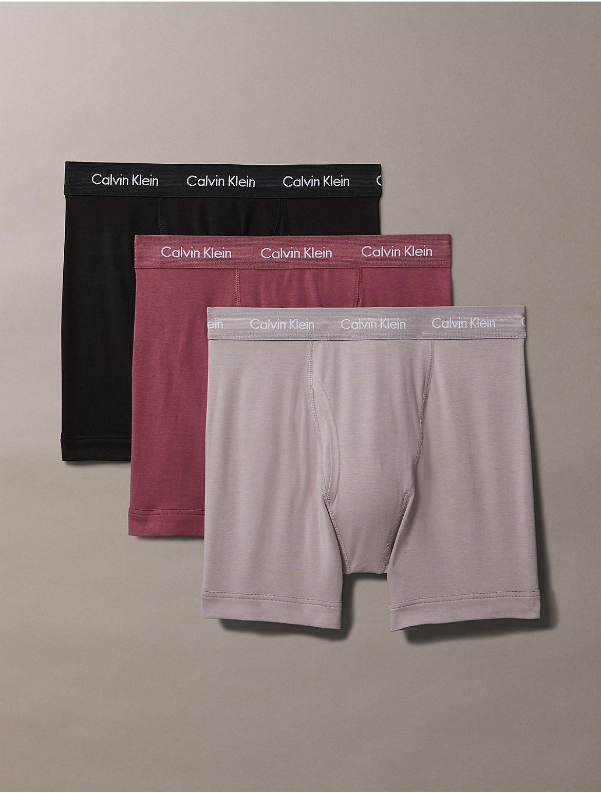 Calvin Klein Mens Cotton Stretch 3-Pack Boxer Brief - Multi - L Product Image