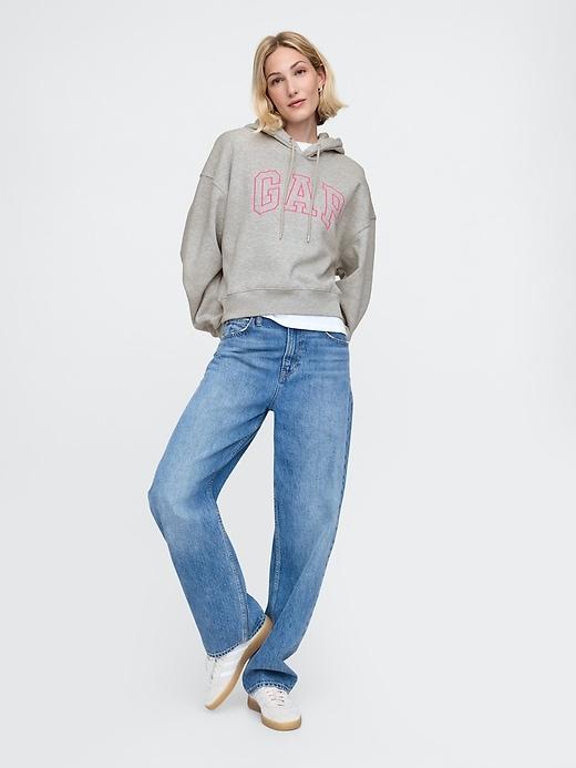 Vintage Soft Cropped Hoodie Product Image