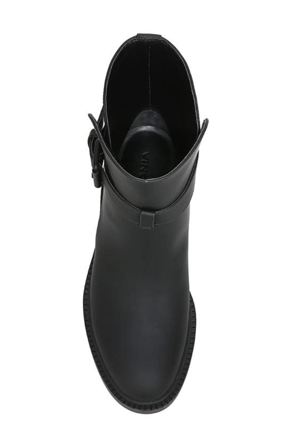 VINCE Kaelyn Water-resistant Leather Buckle Boots In Nocolor Product Image