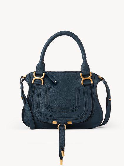 Small Marcie bag in grained leather Product Image