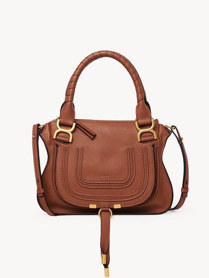 Small Marcie bag in grained leather Product Image