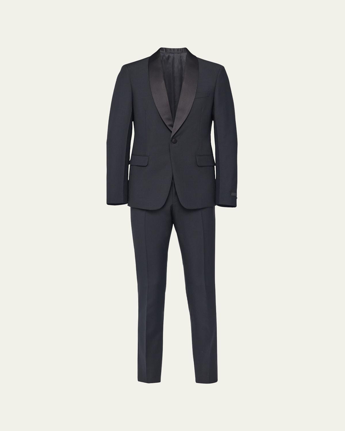 Mens Mohair-Blend Smoking Tuxedo Product Image